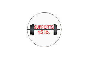 Supports Up to 15 Pounds